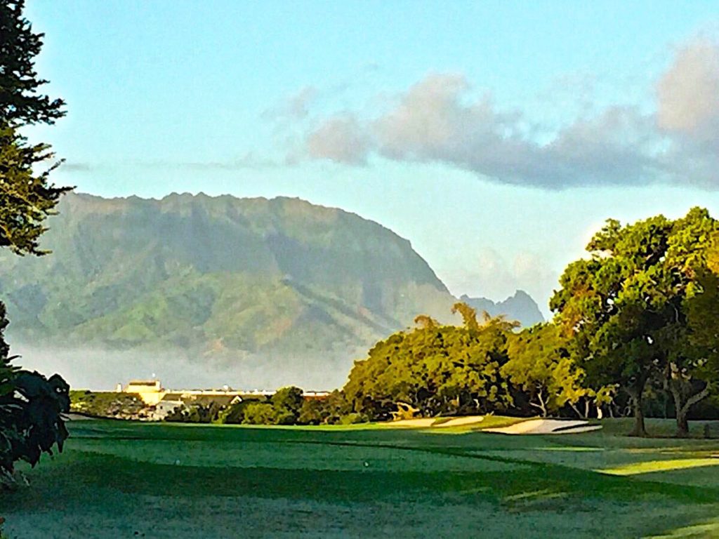View from Liholiho across the golf course.
