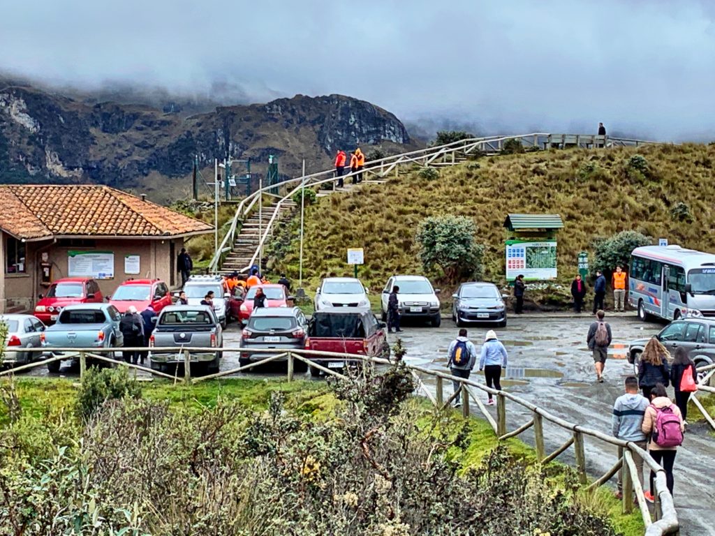 Cajas National Park parking lot