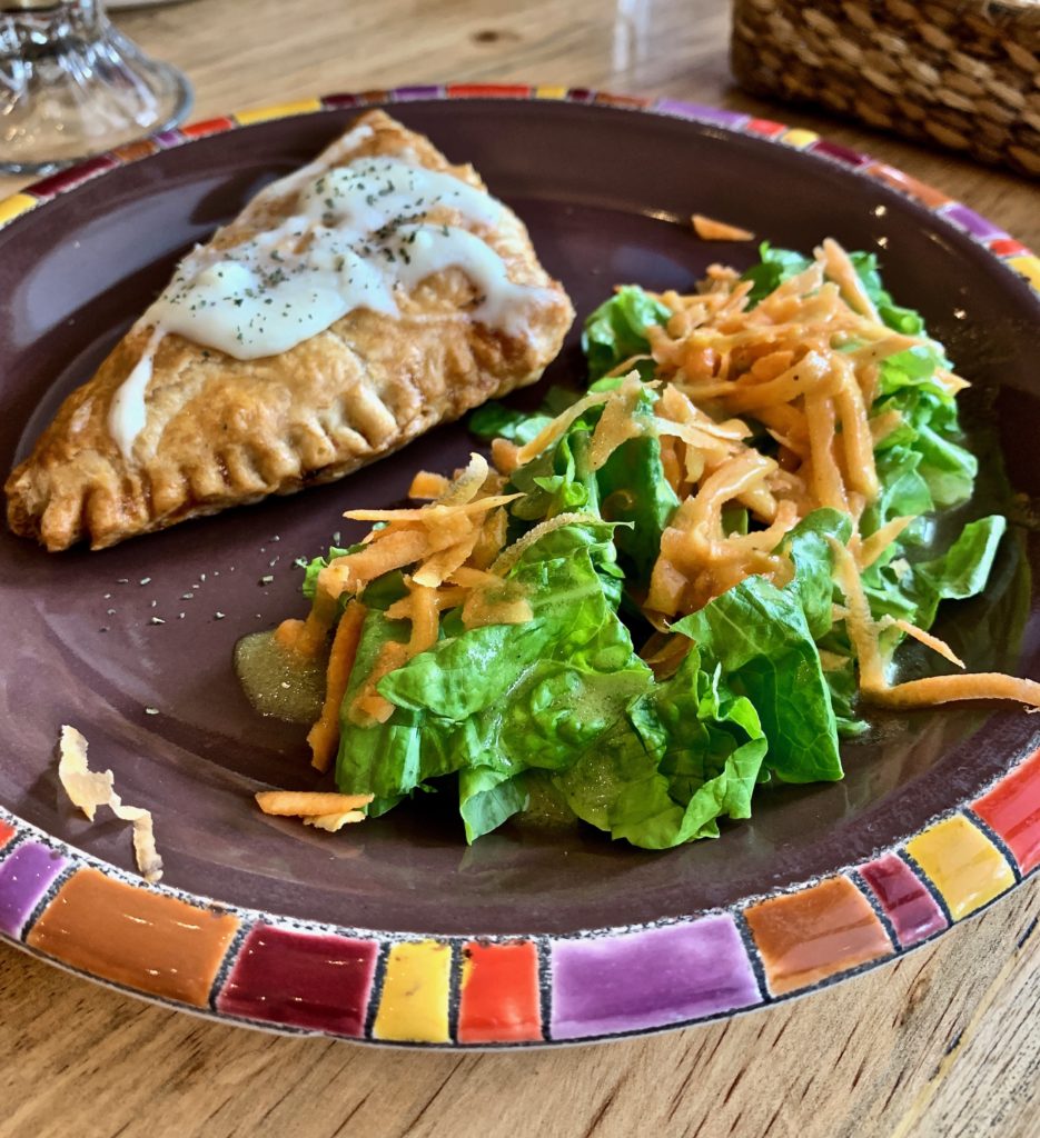 Colorful plates at Sucre Sale for Lunch