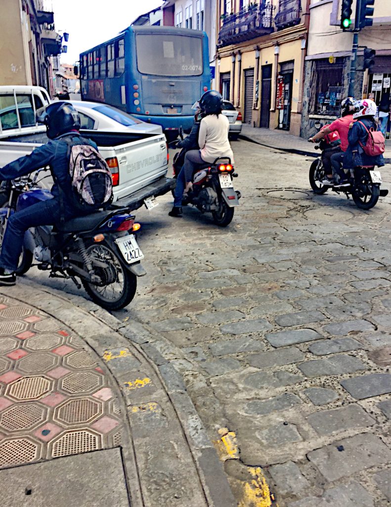 Busy Cuenca street corner