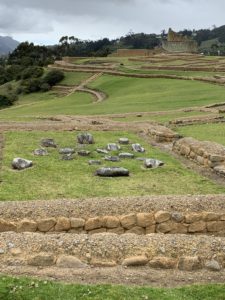 Ingapirca ruins as seen from vantage point.