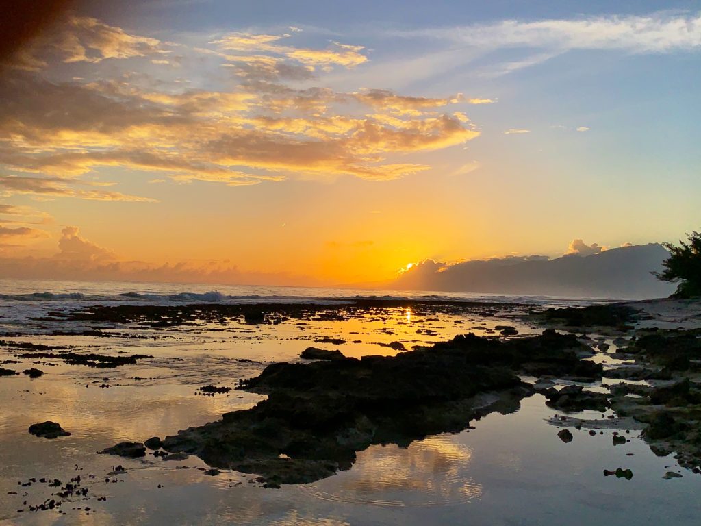 Beautiful Moorea sunrise