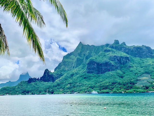Views while touring on or Budget Moorea trip