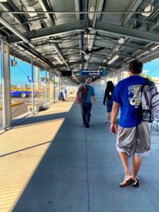 still walking after landing on flight from Kauai to Oahu