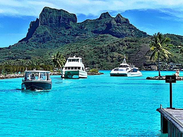 Airport transfer boats on budget bora bora