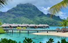 view of mt otemanu f rom Intercontinental resort