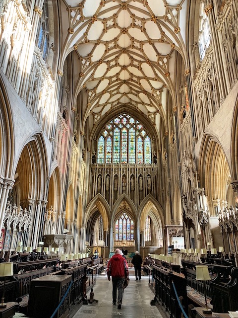 Another interior picture o  the Wells Cathedral.