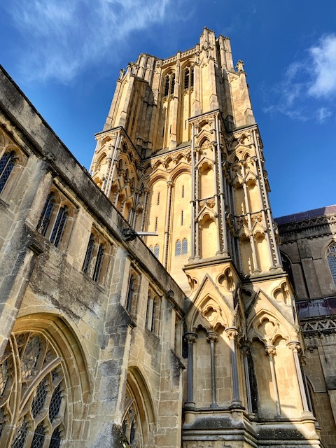 Exterior of Well Cathedral from the back