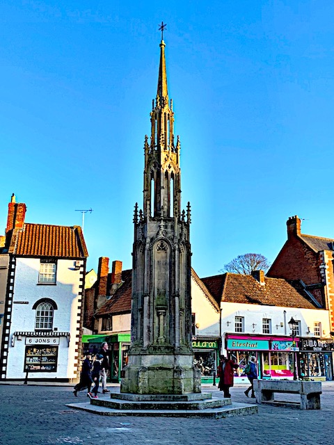 We walked down to the Square during our day trip to Glastonbury.