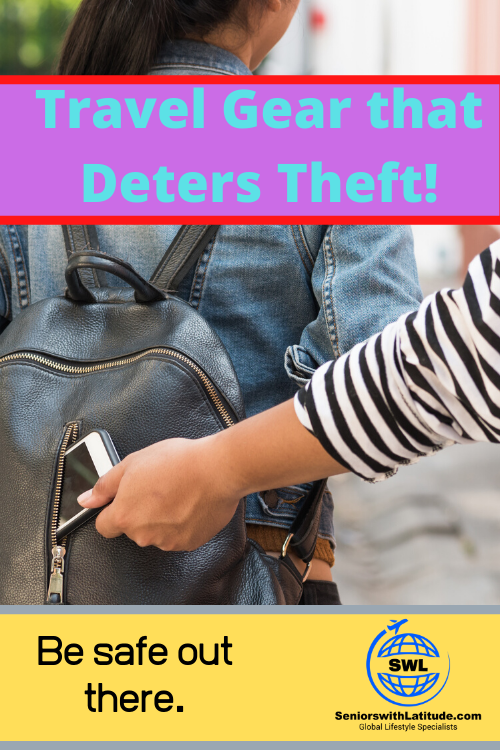 Pickpocketing is a becoming more common.  We've gathered some of the best travel gear to help keep your belongings safe and you from becoming a target. #safetravels #pickpockets #anti-pickpocket #travelsafety #theftwhiletraveling