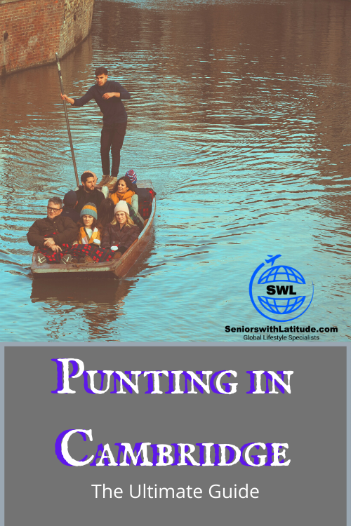Punting in Cambridge is not to be missed.  See the King' College Chapel, Bridge of Sighs, Mathematical Bridge and more.  #punting #puntingincambridge #cambridge #mathematicalbridge #kingscollegechapel #seniorswithlatitude