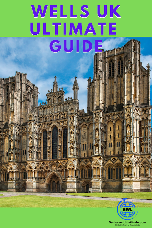 Have you been to Wells UK?  THis is your ultimate guide to the Wells Cathedral, Vicars Close, Bishop's Castle, the Bell Ringing Swans plus how to get there and where to stay.  #WellsUK #WellsSomerset #wellscathedral #wellsbishopscastle 