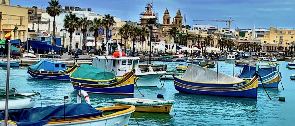 Marsaxlokk a fishing village in Malta