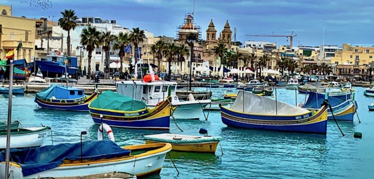Marsaxlokk a fishing village in Malta