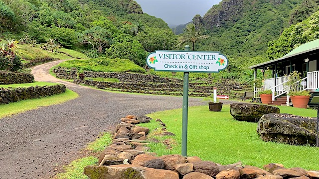 Entrance to Limahuli Garden Visitor Center