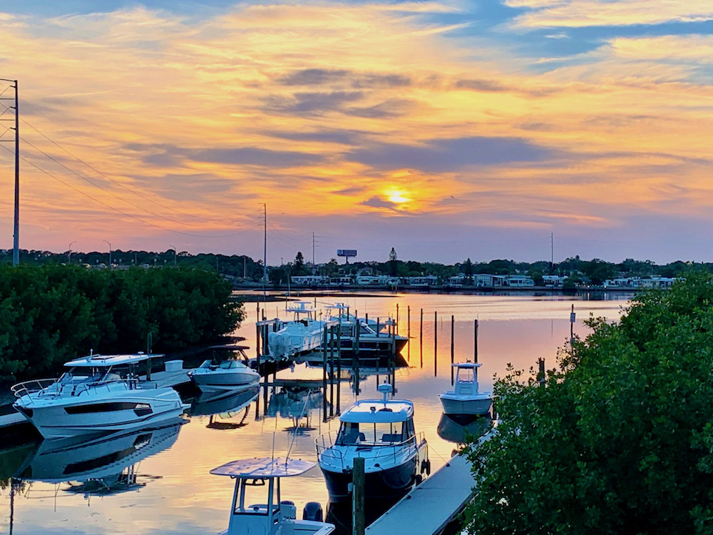 Sunset while traveling in St Petersburg Fl