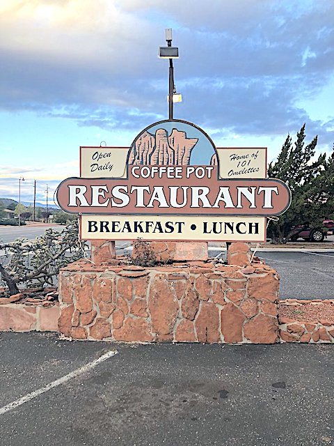 Coffee Pot Restaurant is a sedona lunch  spot named after a rock