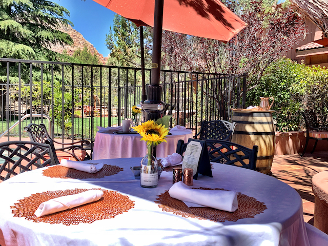 Casa Sedona Restaurant, a romantic sedona lunch spot.