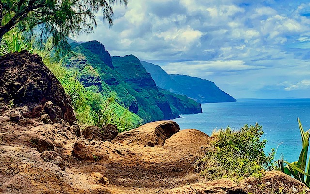 Beautiful Na Pali coastline, a must see on your Kauai vacation