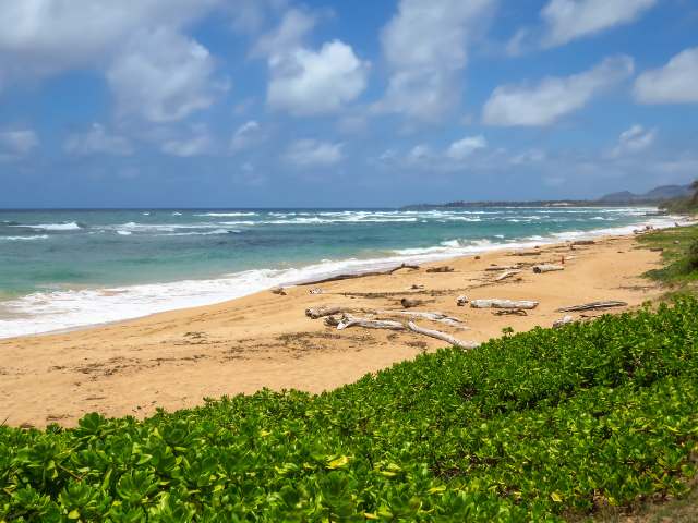 Lydgate Beach park on Kauai Hawaii