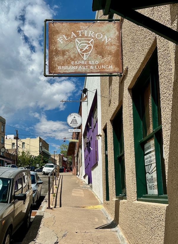 Jerome Arizona The Flatiron cafe sign