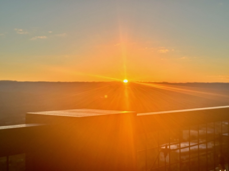Sunrise from the deck of our home in Jerome AZ