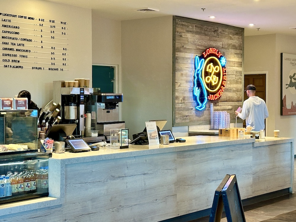 Interior of the lonely jackrabbit cafe in the marble canyon lodge, marble cayon AZ