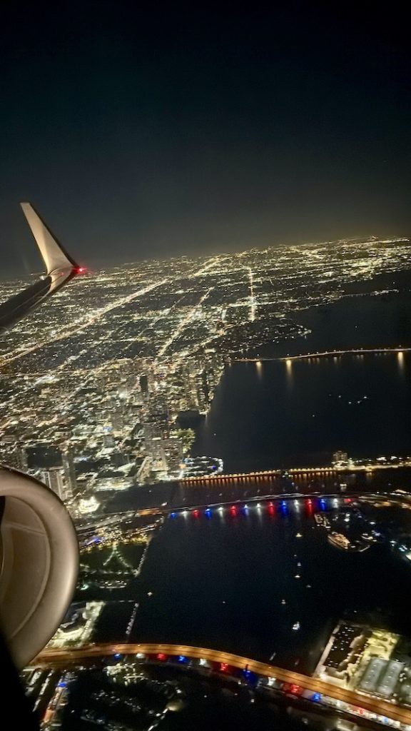 View of san juan puerto rico from the airplane while coming in to land